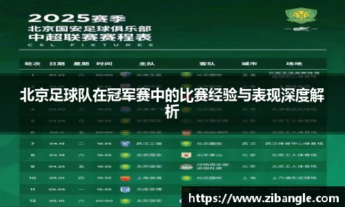 北京足球队在冠军赛中的比赛经验与表现深度解析
